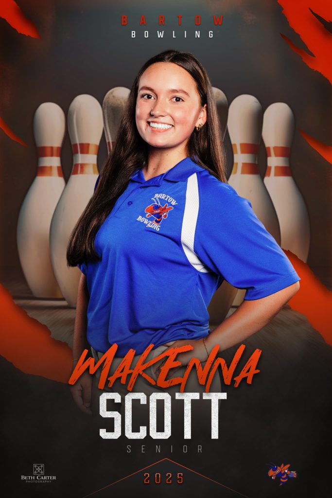 high school senior bowling banner design central florida
