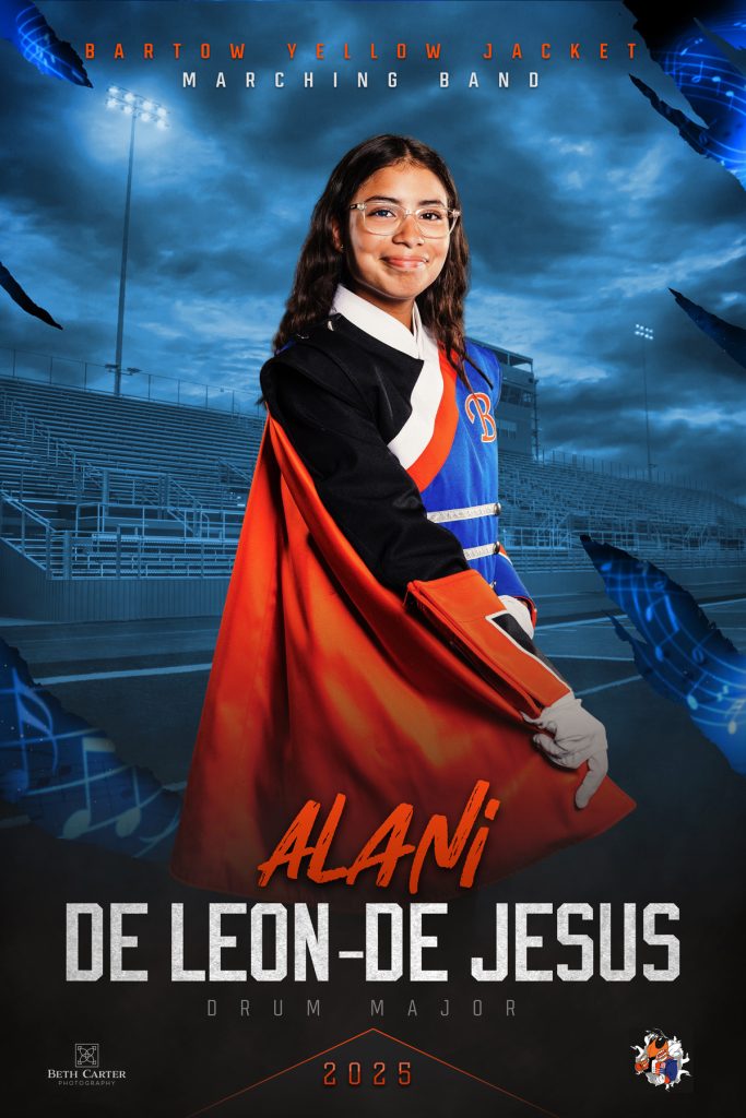 drum major senior banner in central florida
