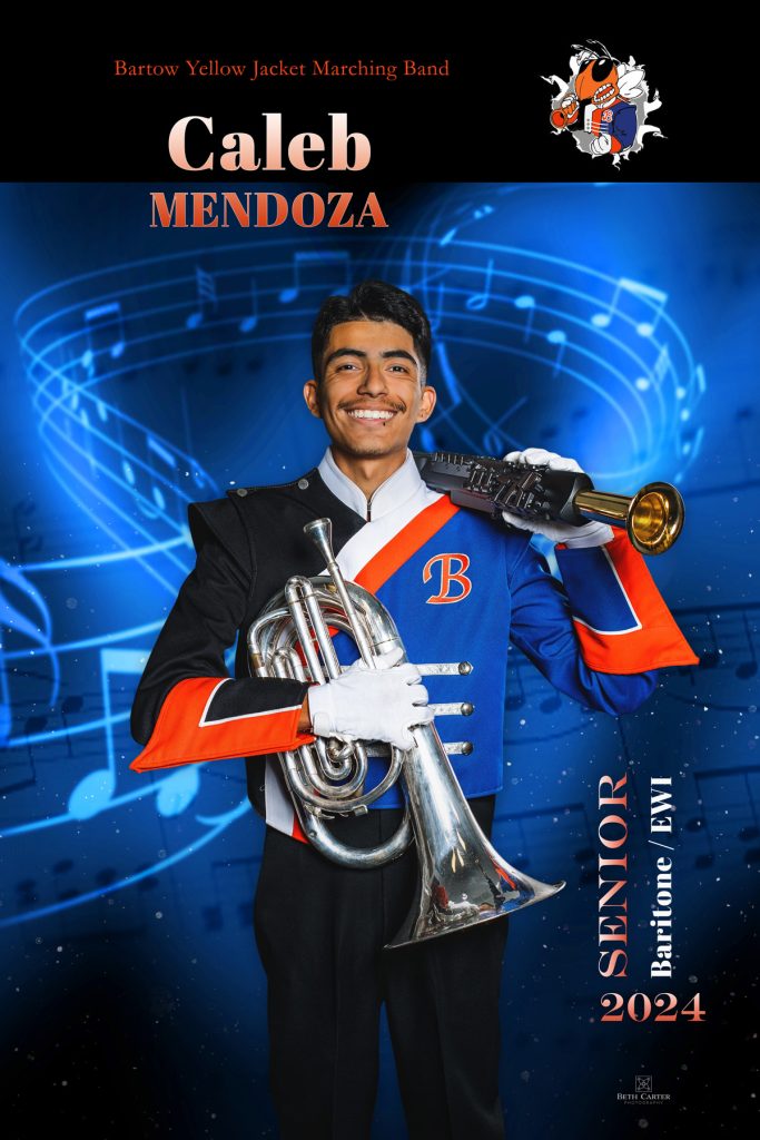 marching band senior banner for bartow high school