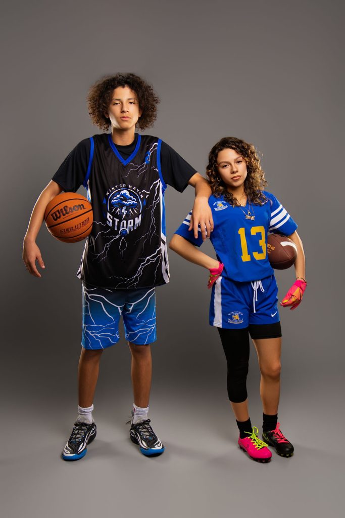 Sibling buddy photo taken in BC Visuals studio
