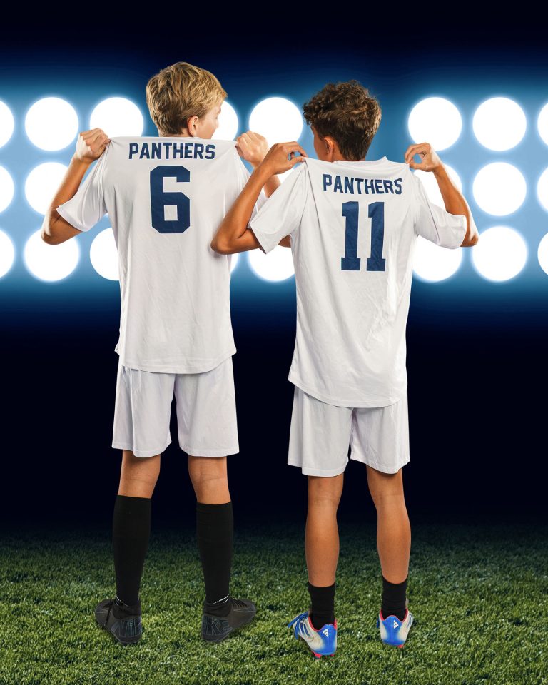 soccer players posing for buddy shot at team media day in lakeland, florida