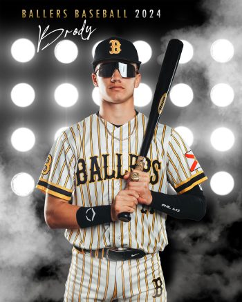 Ballers baseball sports individual banner digital design