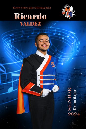 Senior drum major band banner for central florida
