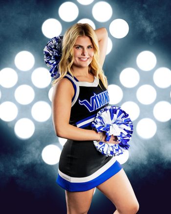 lakeland, florida cheer portrait on digital backdrop
