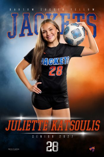 Girls soccer senior banner design central florida