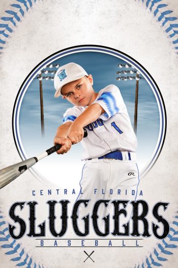Central Florida sluggers baseball individual athlete banner to hang on the dugout