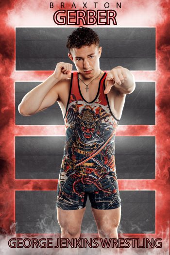 George Jenkins wrestling athlete banner design