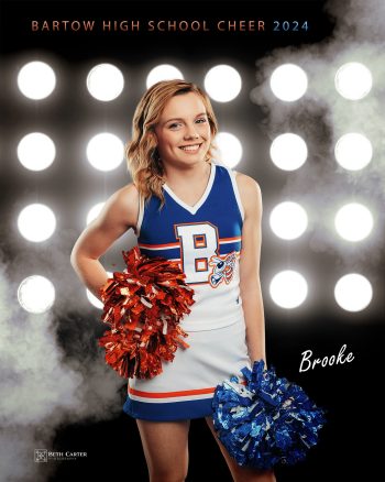 bartow coed cheer senior banner design by BC Visuals