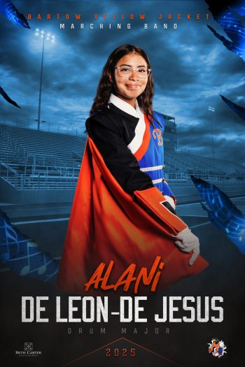 drum major senior banner in central florida