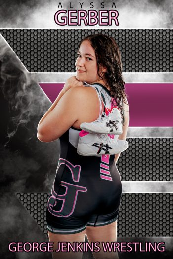 girls wrestling sports banner in lakeland, florida