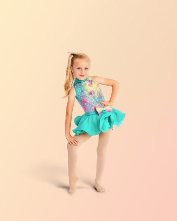 young dancer posing at dance studio photo day in central florida