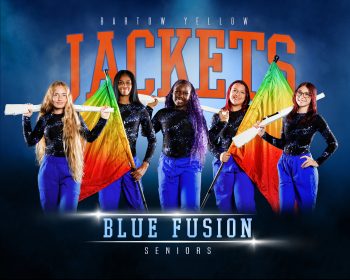 winter guard seniors team banner for bartow high school