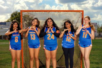 Girls lacrosse media day buddy pose "goats" bartow, florida
