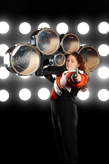 Marching band composite photography for lakeland high school marching band.