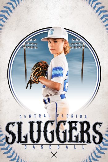 sluggers baseball central florida individual banner design