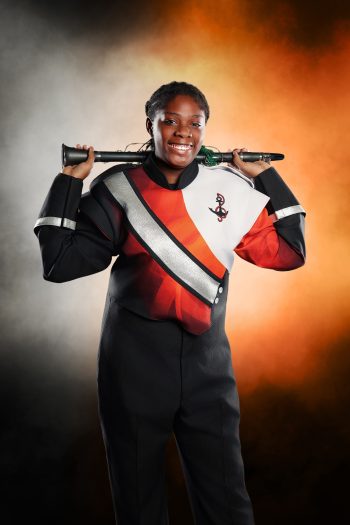 High school marching band portrait photographed by BC Visuals in lakeland, florida