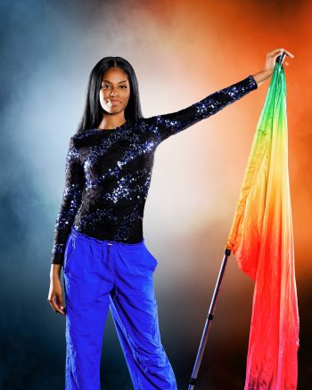 Bartow high school color guard flag line photography