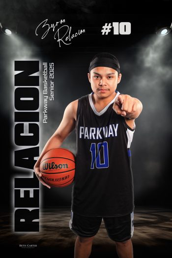 Parkway academy senior basketball player banner in lakeland, florida