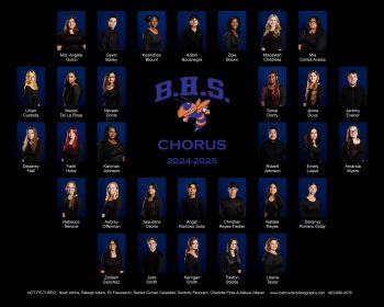 bartow high school chorus composite print for the school
