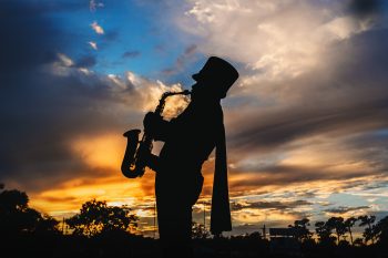High school senior band student photographed by Beth Carter Photography in bArtow, florida