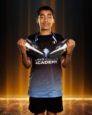 central florida cross country athlete portait on a digital backdrop
