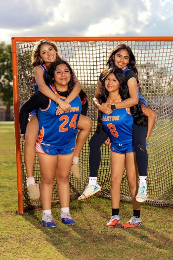 lacrosse media day buddy photo taken by BC Visuals on the natural field