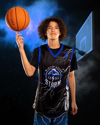 middle school sports portrait of basketball player in winter haven florida