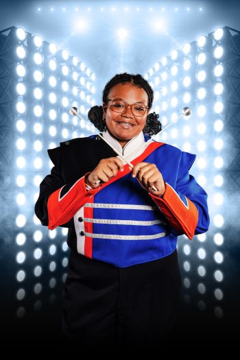 Marching band drum line photography in bartow, florida.