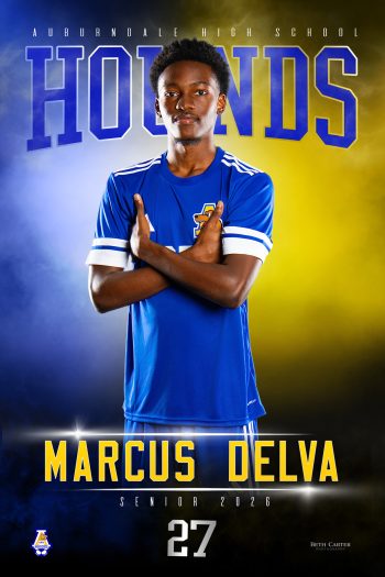 Auburndale HIgh School soccer senior banner design