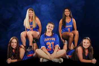 lacrosse seniors from bartow high school on a digital background