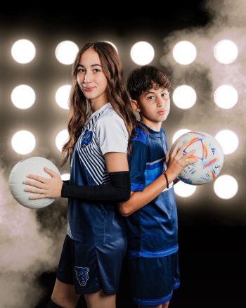 sports sibling photo from school sports session lakeland florida