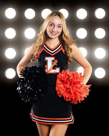 school cheer media day on a promod digital backdrop